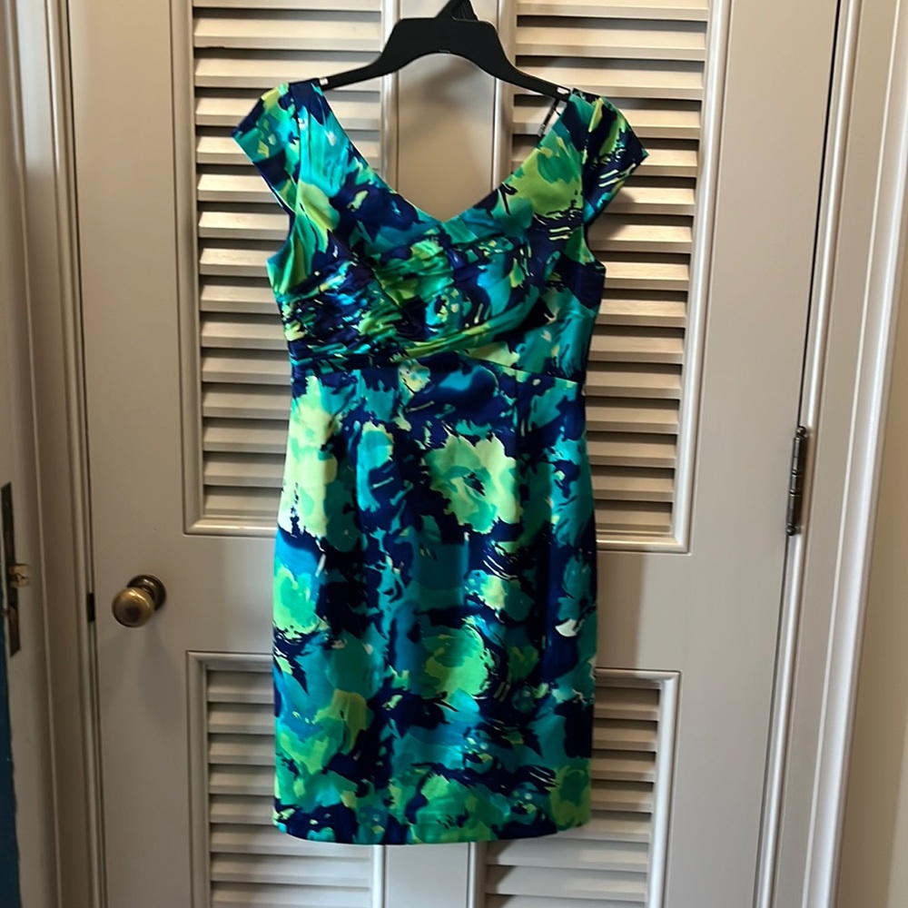 Kay Unger NEW Floral Silk Dress
